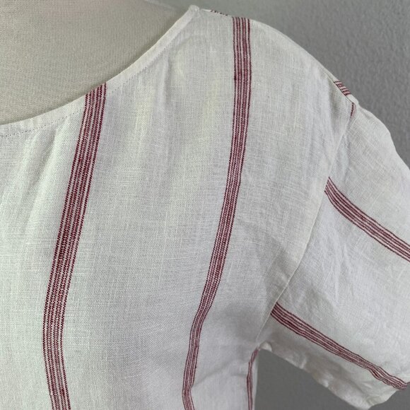 Christy Dawn White and Red Striped Dress - Picture 4 of 12